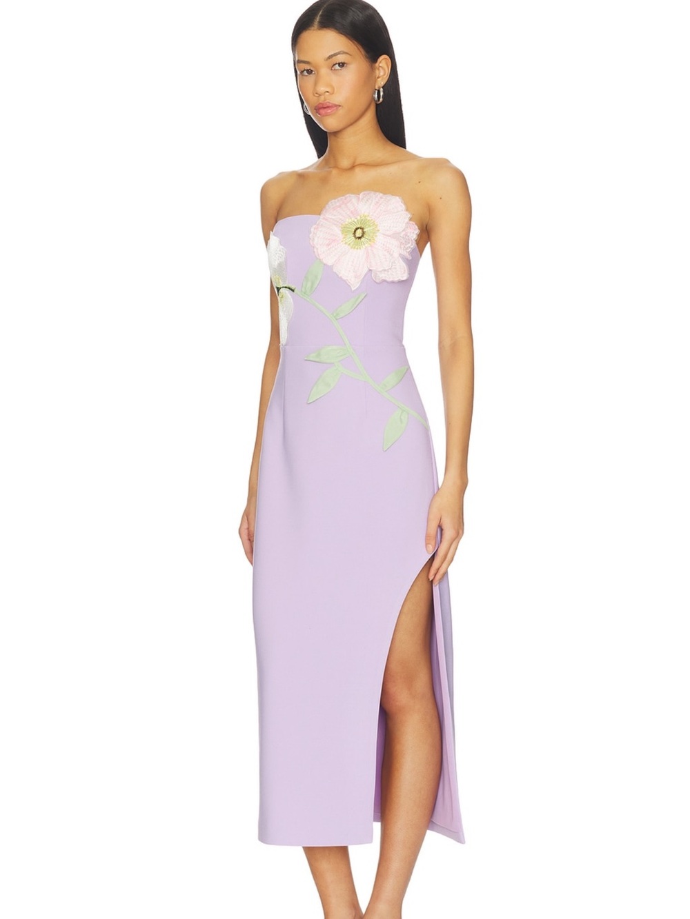 Elliatt Hope Midi Dress in Pastel Purple - Picture 2 of 3